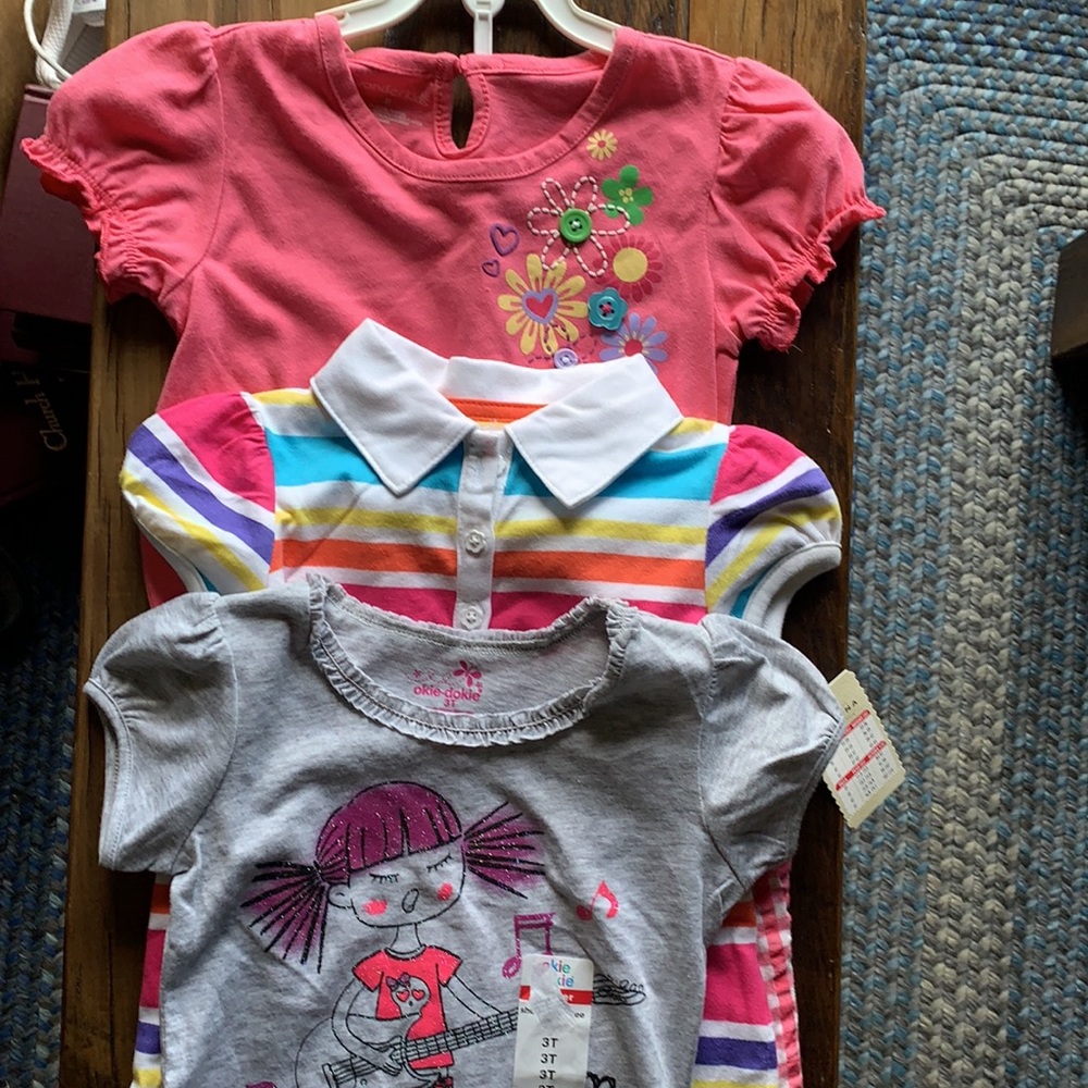 NEW. 1 Summer  Pant Outfit  -  2 shirts